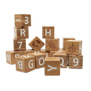 Kinderfeets Bamboo Alphabet Blocks--Hello-Charlie