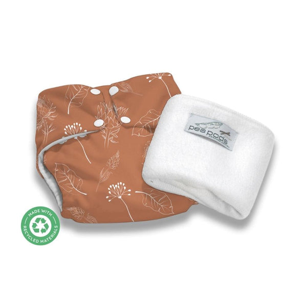 Pea Pods One Size Nappies-Earth Tones Recycled-Hello-Charlie