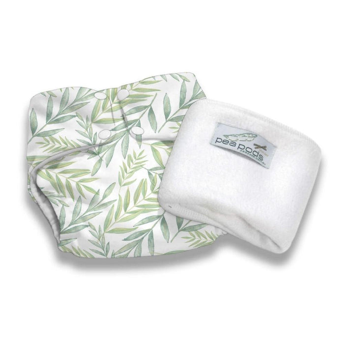 Pea Pods One Size Nappies-Eucalyptus Recycled-Hello-Charlie