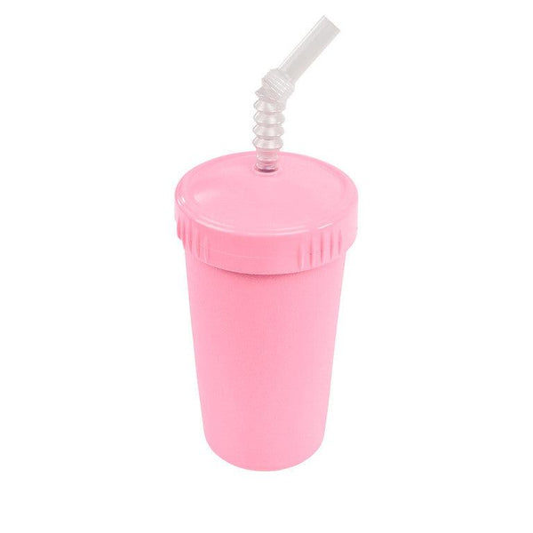 Re-Play Straw Cup with Reusable Straw-Baby Pink-Hello-Charlie