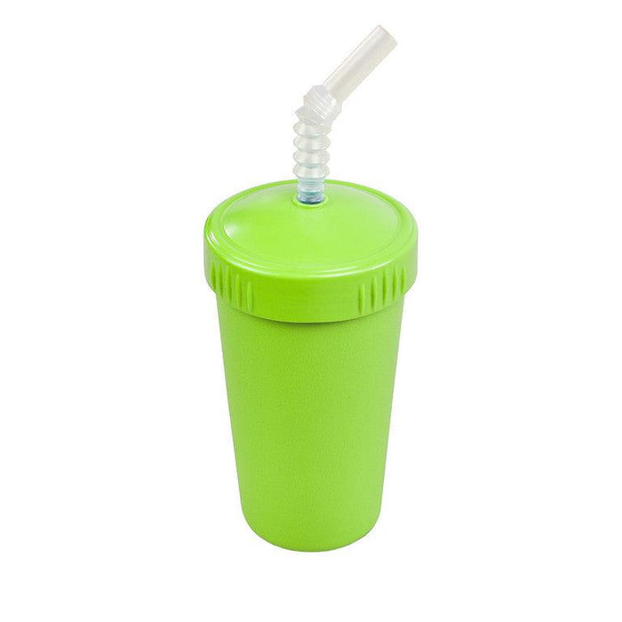 Re-Play Straw Cup with Reusable Straw-Green-Hello-Charlie