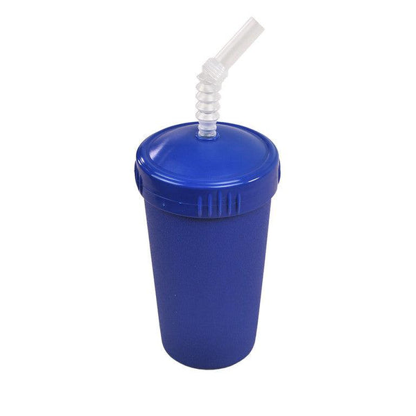 Re-Play Straw Cup with Reusable Straw-Navy Blue-Hello-Charlie