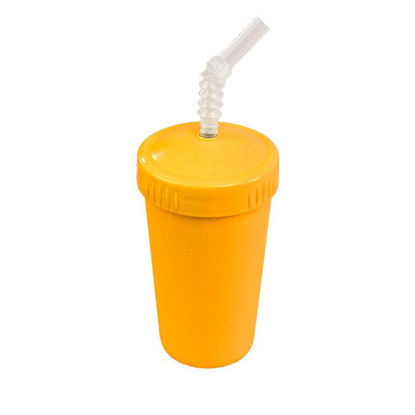 Re-Play Straw Cup with Reusable Straw-Sunny Yellow-Hello-Charlie