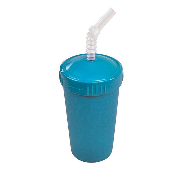 Re-Play Straw Cup with Reusable Straw-Teal-Hello-Charlie