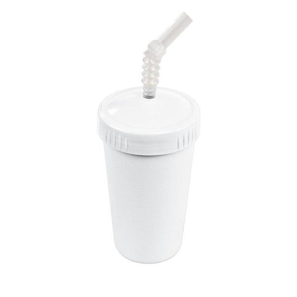 Re-Play Straw Cup with Reusable Straw-White-Hello-Charlie