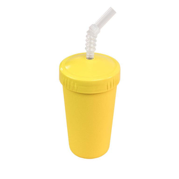 Re-Play Straw Cup with Reusable Straw-Yellow-Hello-Charlie