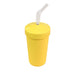 Re-Play Straw Cup with Reusable Straw-Yellow-Hello-Charlie