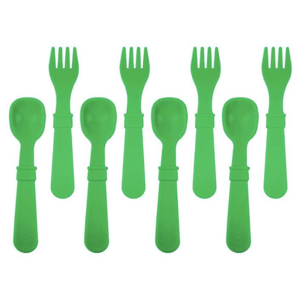 Re-Play Utensils-Kelly Green-Hello-Charlie