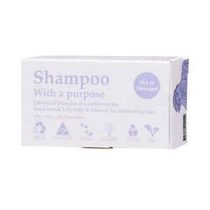 Shampoo With A Purpose Shampoo & Conditioner Bar - Dry Or Damaged Hair--Hello-Charlie