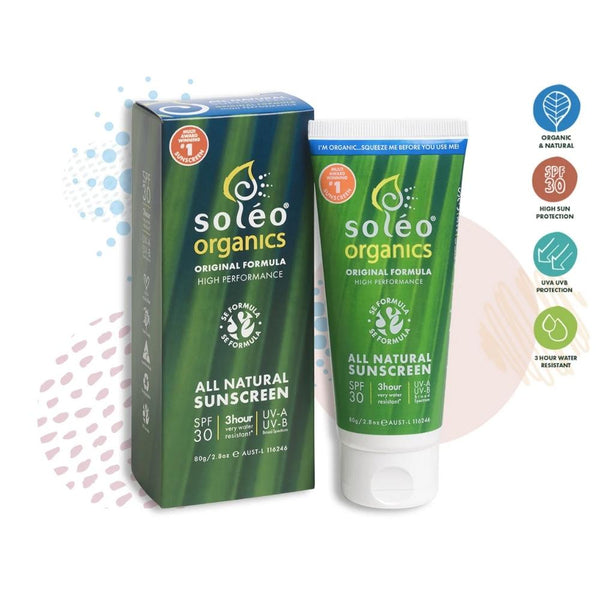 Soleo Organics Natural Sunscreen SPF30 Original Formula--Hello-Charlie