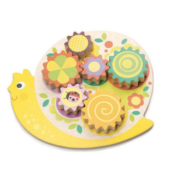 Tender Leaf Toys Snail Whirls Wooden Puzzle--Hello-Charlie