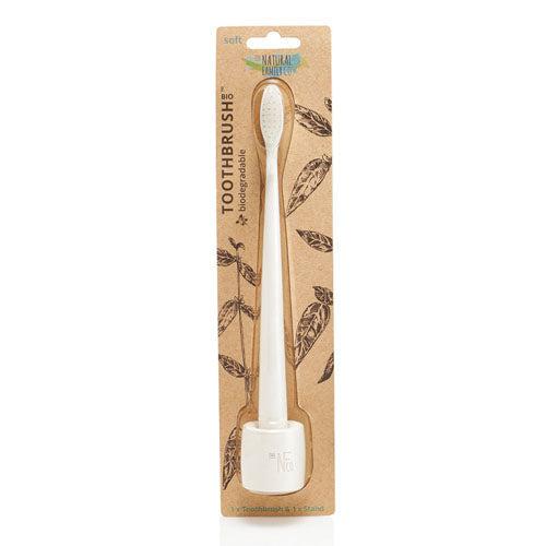 The Natural Family Co. Bio Toothbrush Plus Stand-Ivory Desert-Hello-Charlie