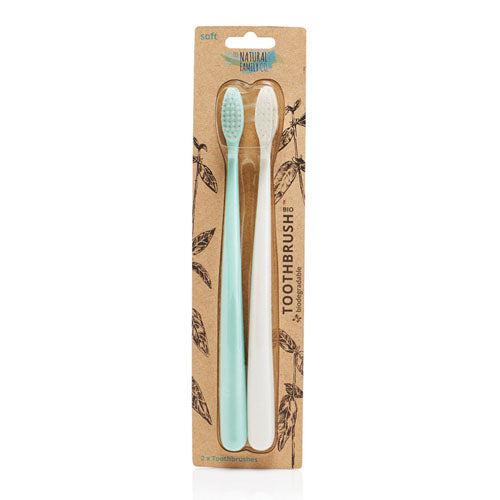 The Natural Family Co. Toothbrush - 2 Pack-Ivory Desert and River Mint-Hello-Charlie
