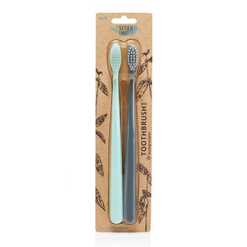 The Natural Family Co. Toothbrush - 2 Pack-River Mint and Monsoon-Hello-Charlie