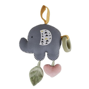 Tikiri Elephant Vibrating Toy with Rubber Teether--Hello-Charlie