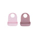 We Might Be Tiny Catchie Silicone Baby Bibs 2.0-Dusty Rose & Powder Pink-Hello-Charlie