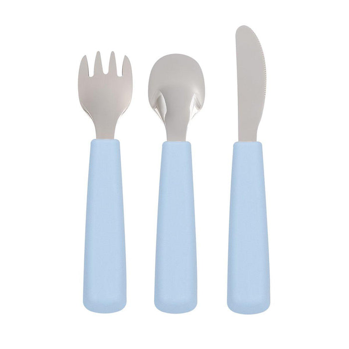 We Might Be Tiny Feedie Cutlery Set for Toddlers - Powder Blue--Hello-Charlie