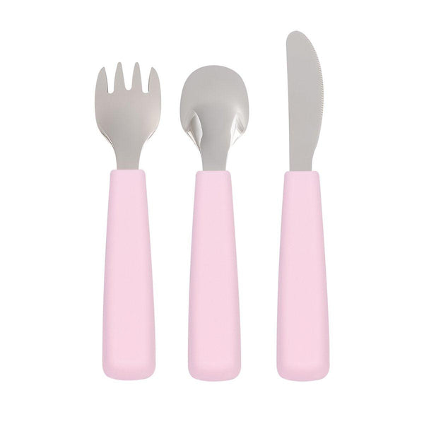 We Might Be Tiny Feedie Cutlery Set for Toddlers - Powder Pink--Hello-Charlie