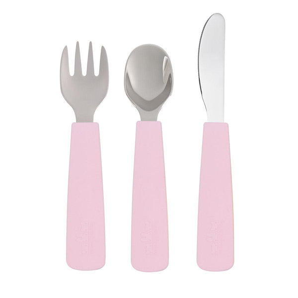 We Might Be Tiny Feedie Cutlery Set for Toddlers - Powder Pink--Hello-Charlie
