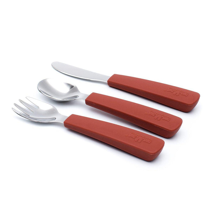 We Might Be Tiny Feedie Cutlery Set for Toddlers - Rust--Hello-Charlie