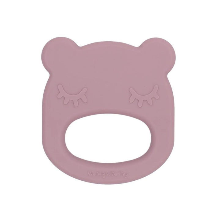 We Might Be Tiny Silicone Baby Teether - Bear-Dusty Rose-Hello-Charlie