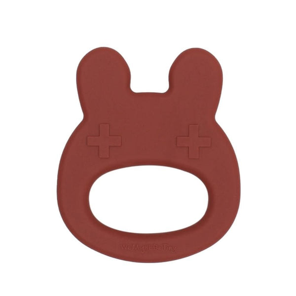 We Might Be Tiny Silicone Baby Teether - Bunny-Rust-Hello-Charlie