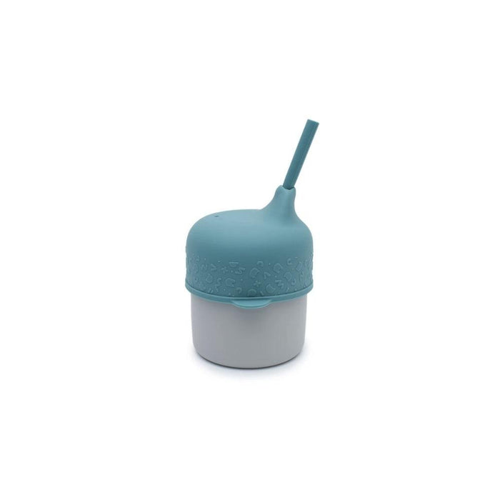 We Might Be Tiny Sippie Lid & Mini Silicone Straw - Blue Dusk--Hello-Charlie