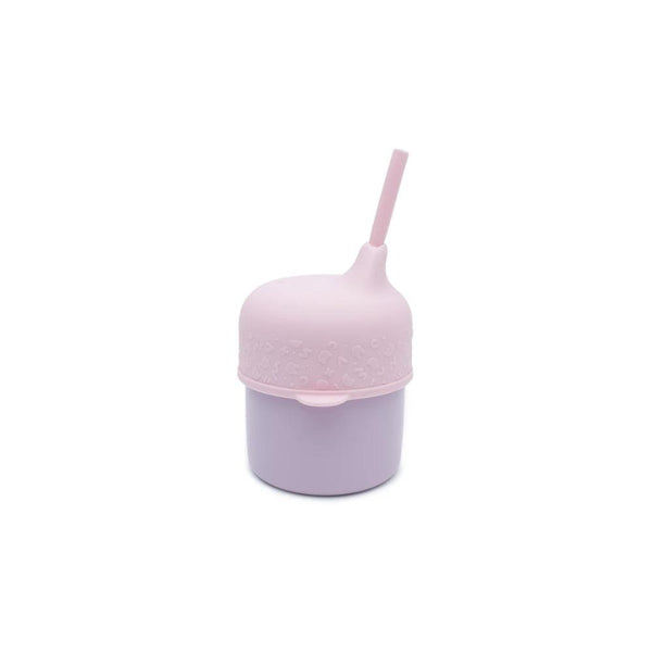 We Might Be Tiny Sippie Lid & Mini Silicone Straw - Powder Pink--Hello-Charlie