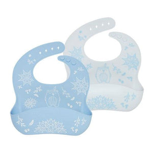 Weanmeister Silicone EasyRinse Bibs Patterned - 2 Pack-Blue-Hello-Charlie