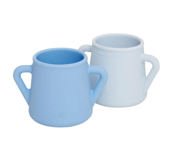 Weanmeister Sippy Skillz Cup - 2 Pack-Grey and Blue-Hello-Charlie