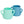 Weanmeister Sippy Skillz Cup - 2 Pack-Mint and Teal-Hello-Charlie