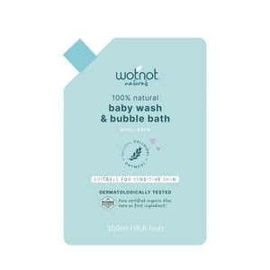 Wotnot Natural Baby Wash & Bubble Bath-500ml-Hello-Charlie